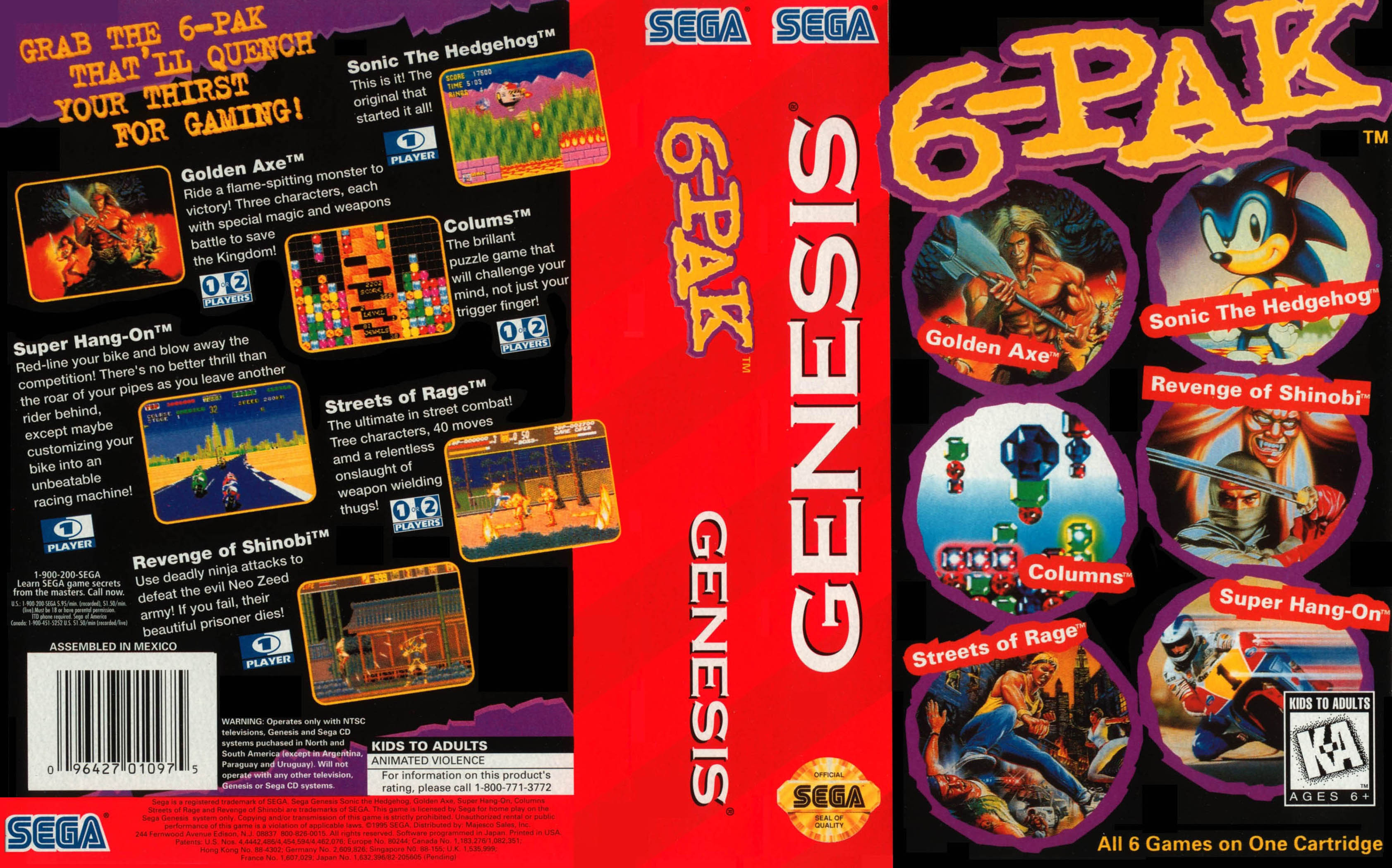 Sega Megadrive Genesis 0 9 Game Covers Box Scans Box Art Cd Labels Cart
